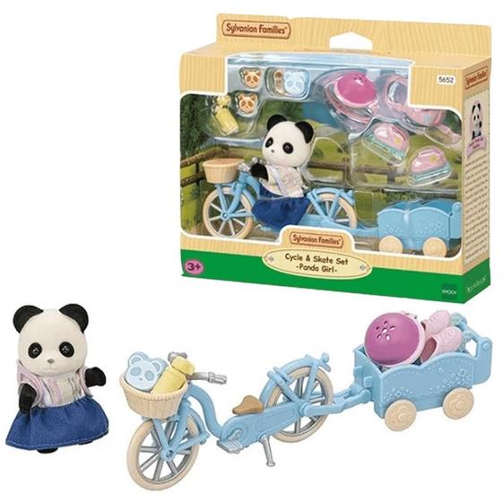 Imagem de Sylvanian Families Conjunto Bicicleta E Patins Menina Panda