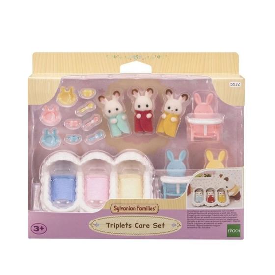 Imagem de Sylvanian Families Conjunto Cuidando Trigêmeos 3+ 5532 Epoch