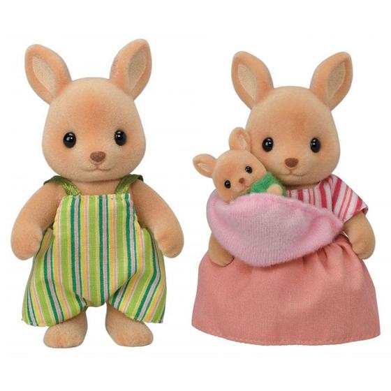 Sylvanian Families - Fam?�lia dos Cangurus do Campo - Kangaroo Family - Epoch - Boneca Sylvanian 