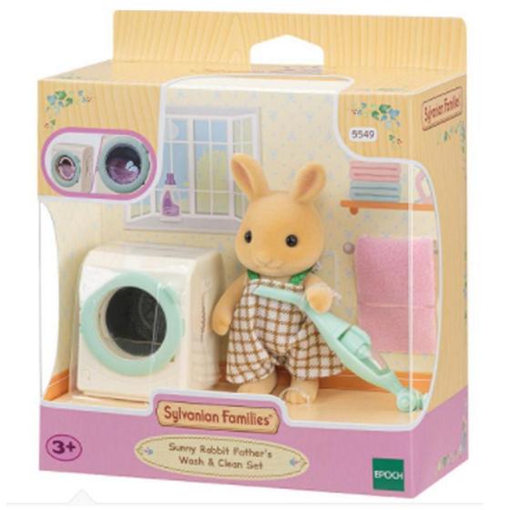 Imagem de Sylvanian Families Lavagem E Limpeza Pai Coelho Raio De Sol