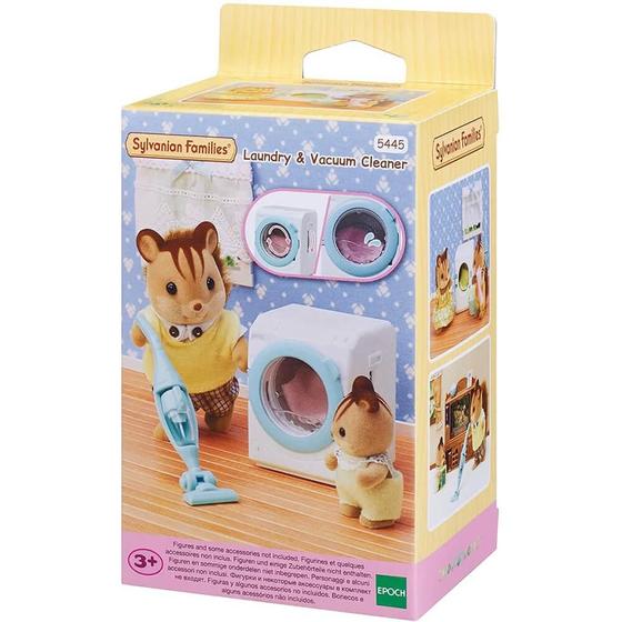 Imagem de Sylvanian families maquina de lavar roupa e aspirador de po epoch