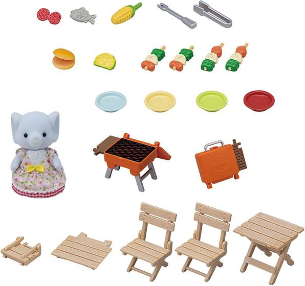 Imagem de Sylvanian Families Piquenique  Churrasco Irmã Elefante 5640