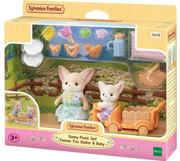 Imagem de Sylvanian Families Piquenique Ensolarado Irmã e Bebê Raposas-do-Deserto - Epoch