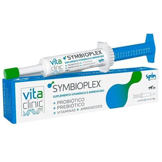 Imagem de SymbioPlex Vita Clinic - Simbiótico (Probiótico+Prebiótico) + Vitaminas para Cães e Gatos 14gr