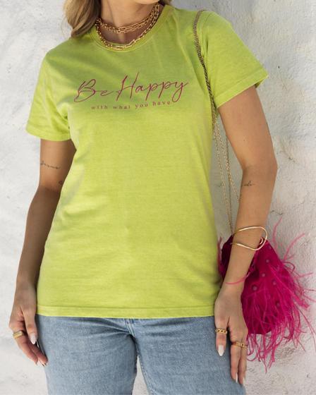 Imagem de T-shirt Be Happy - Plus Sized 