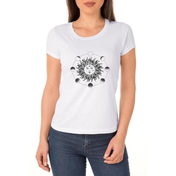 Imagem de T shirt blusinhas sol e lua misticas - retro - tumblr camiseta