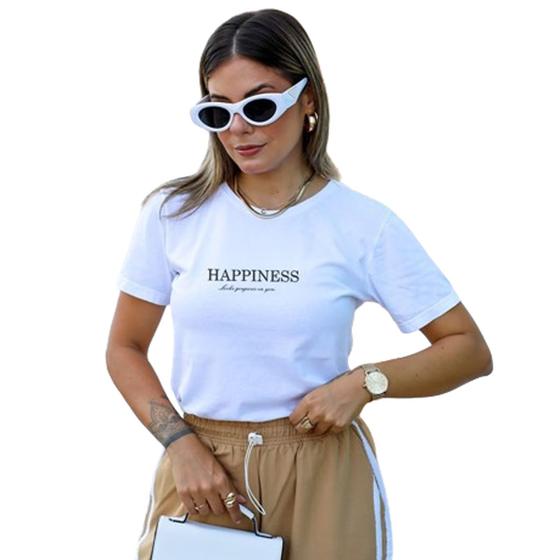 Imagem de T-Shirt Branca Happiness