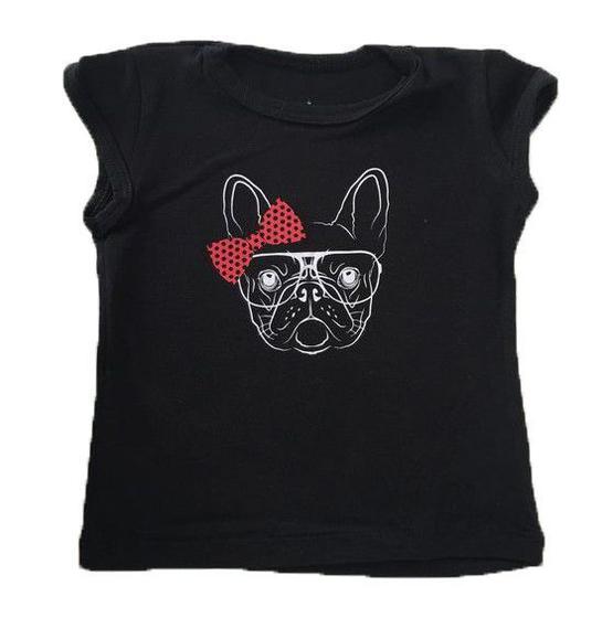 Imagem de T-Shirt Bulldog Laço - Preto