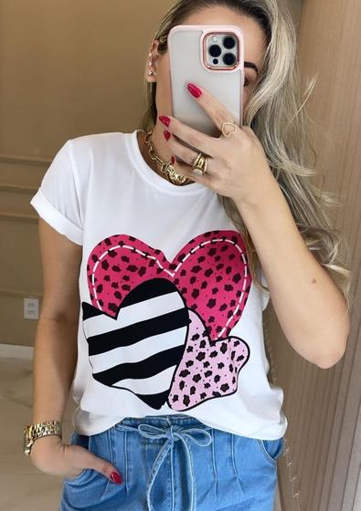 Imagem de T-shirt camisa feminina  de luxo - Galthe