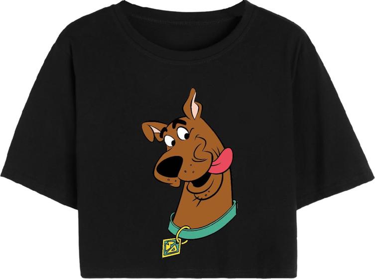 Imagem de T Shirt Cropped Feminino Curto Casual Algodão Scoob Doo