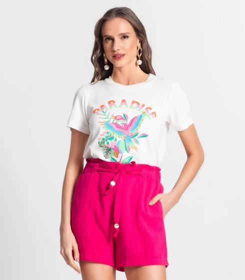 Imagem de T-shirt De Viscose Creponada Feminina Endless