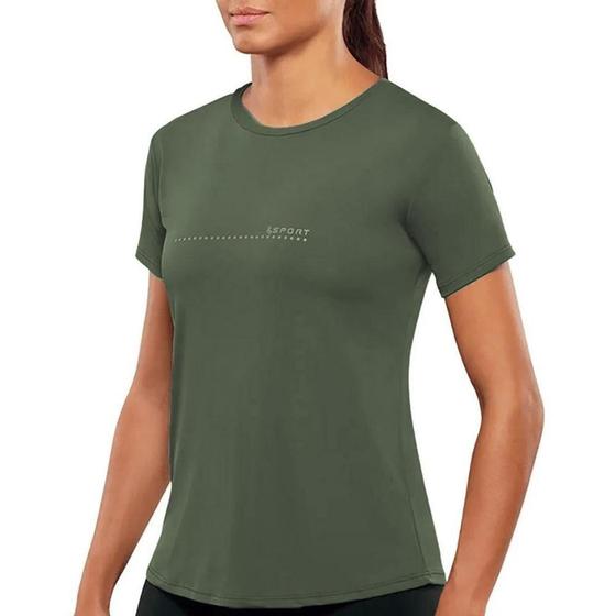 Imagem de T Shirt Feminina Dry Fit Lupo Basic 77052 Academia