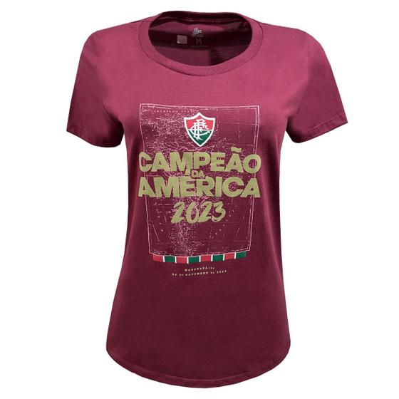 Imagem de T-shirt Fluminense Campeão da América Feminina Grená