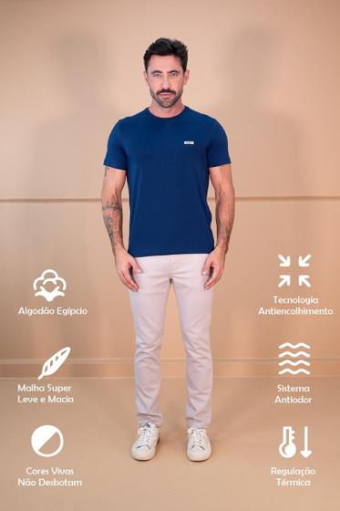 Imagem de T-shirt  Masculina Algodão Egípcio Linha  Premium 