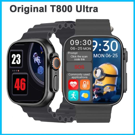 Imagem de T800 Ultra Smartwatch Com foto personalizada, Relógio Inteligente Lançamento 2024, Troca de pulseira.