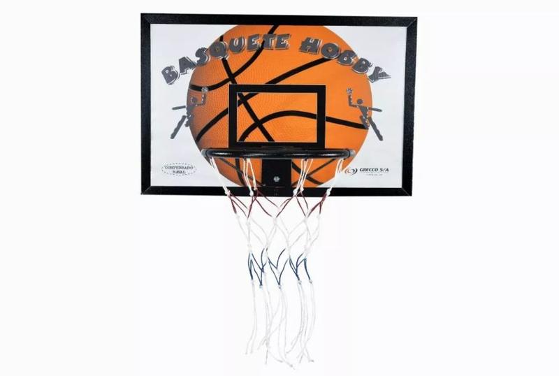 Imagem de Tabela Basquete Infantil Laminado Naval + Aro + Rede Chuá