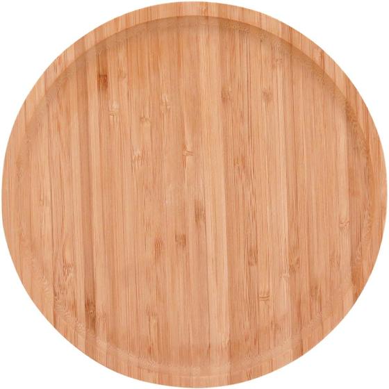 Imagem de TABLE BANDEJA REDONDO 25x25cm BAMBU NATURAL