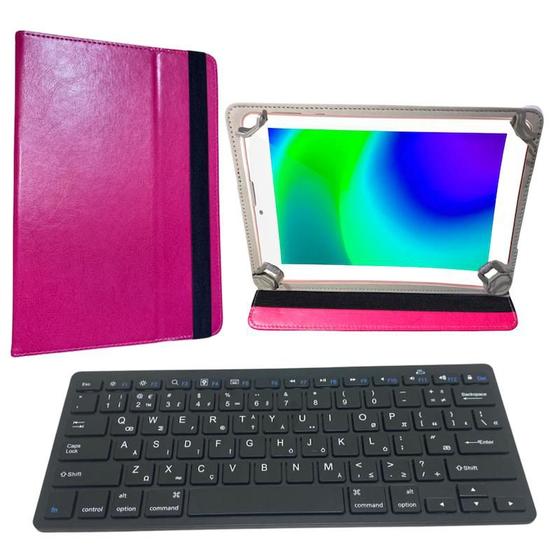 Imagem de Tablet 32GB M7 3G Celular + Capa Teclado Compacto Bluetooth p/ Estudo Trabalho