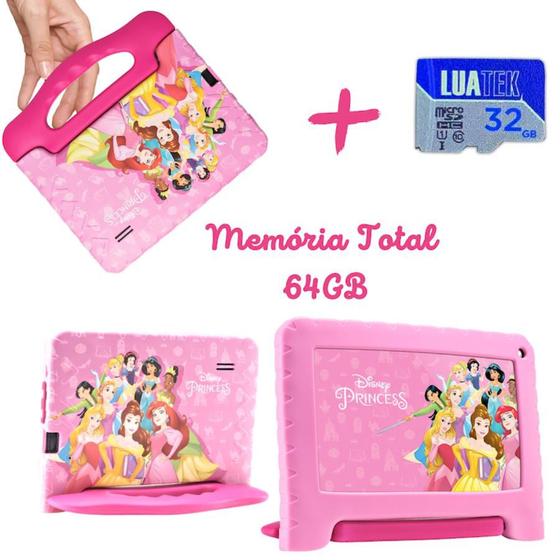 Tablet Multilaser Disney Princesas Nb372 Rosa 32gb Wi-fi