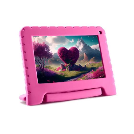 Tablet Multilaser Kid Pad Nb411 Rosa 64gb Wi-fi
