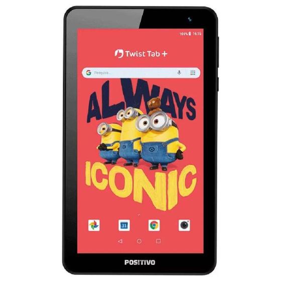 Tablet Positivo Twist Tab Minions T780km Preto 64gb Wi-fi Tablet Positivo Twist Tab Minions T780km Preto 64gb Wi-fi