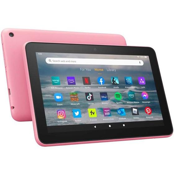 Imagem de Tablet Amazon Fire 7 12TH Gen (2022) 16GB/2GB Ram de 7" 2MP/2MP - Rose Fire