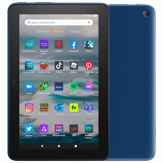 Tablet Amazon Fire 7 2GB de RAM / 16GB / Tela 7" - Denim Azul Menor preço em Tablet Amazon Fire 7 2GB de RAM / 16GB / Tela 7" - Denim Azul