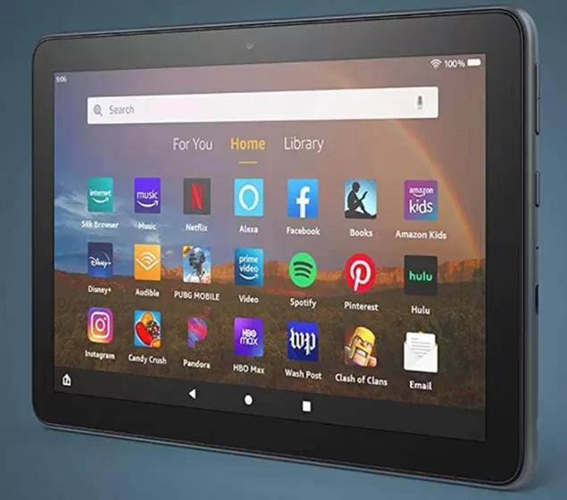 Imagem de tablet Amazon Fire HD 10 KFMAWI 10.1" 32GB plum e 2GB de memória RAM