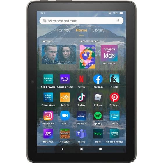 Imagem de Tablet Amazon Fire HD Plus 8" Wifi 10A Geracao 64 GB - Slate Gray