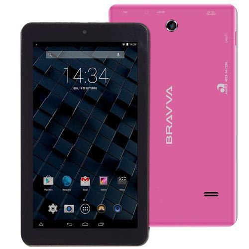 Imagem de Tablet Bravva BV-Quad 8GB Wi-Fi Tela 7" Android 5.0 Processador Quad Core 1.3GHz Rosa