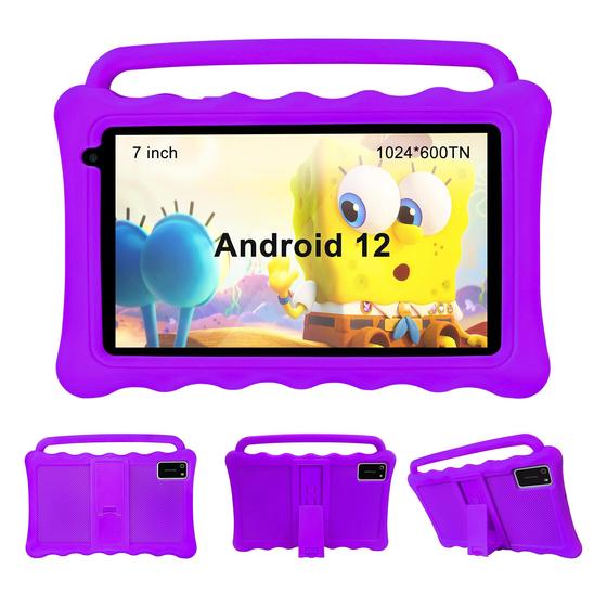 Imagem de Tablet BYYBUO K7 Kids 7 Android 12 2 GB RAM 32 GB ROM roxo