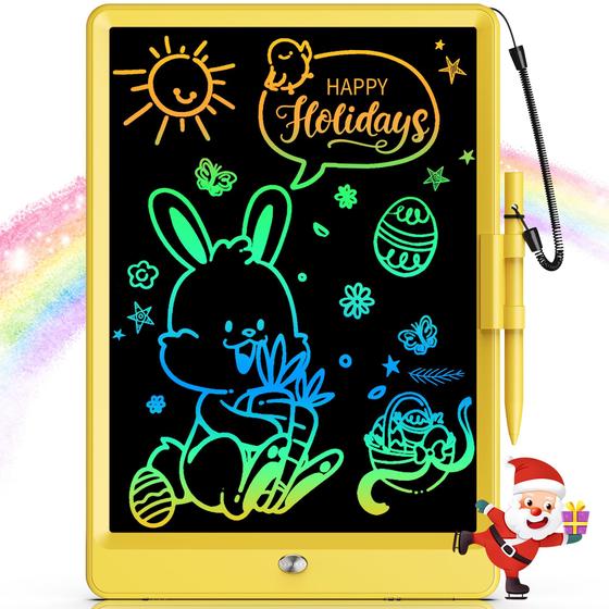 Imagem de Tablet de escrita LCD Bravokids de 10 polegadas para crianças de 3 a 8 anos