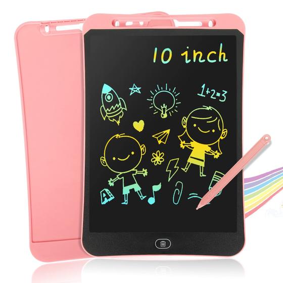 Imagem de Tablet de Escrital LCD 12 Polegadas - Bloco de Desenho Rosa - Presente para Crianças