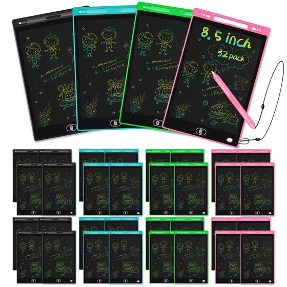 Imagem de Tablet de Escrital LCD Jiaonun 8,5 Polegadas com Caneta - Pacote com 32