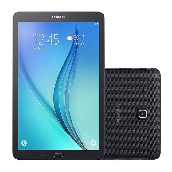 Imagem de Tablet Galaxy Tab E T561M, Preto, Tela 9.6", 3G+WiFi, Android 4.4, 5MP/2MP, 8GB - Samsung