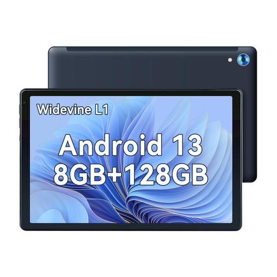 Imagem de Tablet HiGrace de 10 polegadas Android 13 GB 8 GB RAM 128 GB +1 TB preto