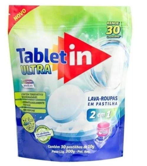 Imagem de Tablet In Ultra Lava-Roupas 2X1 Com 30 Pastilhas 10Gr