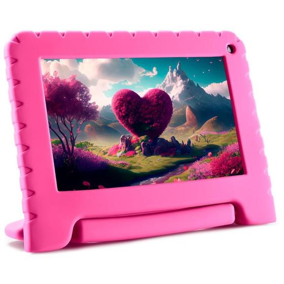 Imagem de Tablet inf. multi kid pad 7pol 4ram 64gb andr13 rosa - nb411