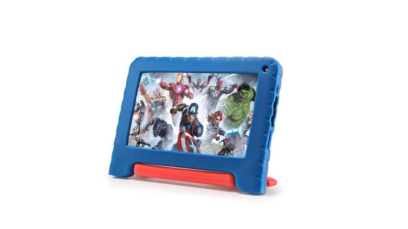 Imagem de Tablet Infantil Avengers com Controle Parental 4GB RAM + 64GB + Tela 7 pol + Case + Wi-fi + Android 13 + Quad Core Multi - NB417