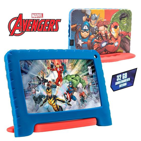 Tablet Multilaser Disney Vingadores Plus Nb371 Azul 32gb Wi-fi