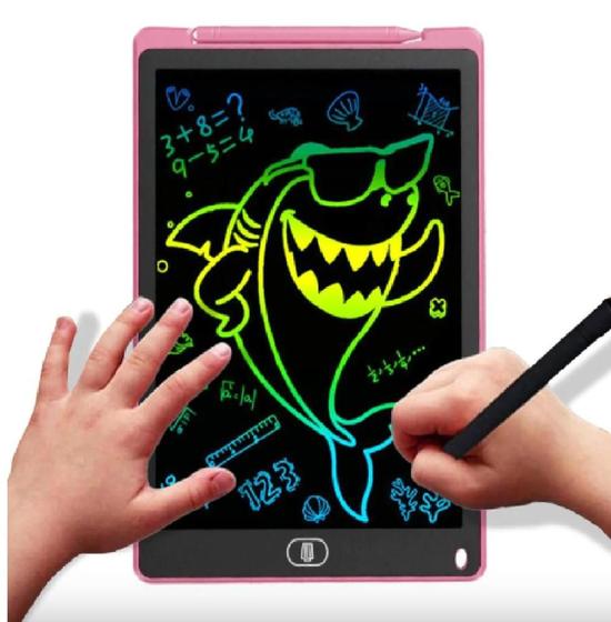 Imagem de Tablet Infantil Lcd Lousa Mágica Desenha Estuda Escrever - 8,5 Polegadas