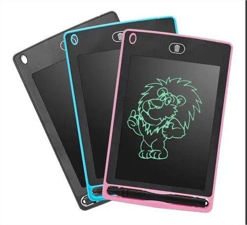 Imagem de Tablet Infantil LCD Lousa Magica Escrita Colorida Para Desenho e Estudo - 12 Polegadas