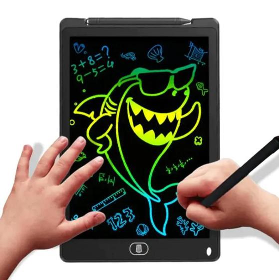 Imagem de Tablet Infantil Lousa Mágica Digital LCD 10 Polegadas Escrita Escrever E Desenhar