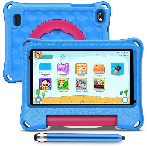 Imagem de Tablet infantil M7:2 GB de RAM, 32 GB, Wi-Fi, rosa