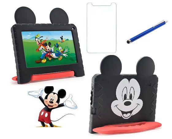 Imagem de Tablet Infantil Mickey 64GB 4GB Ram 7" Com Caneta e Película Incluso