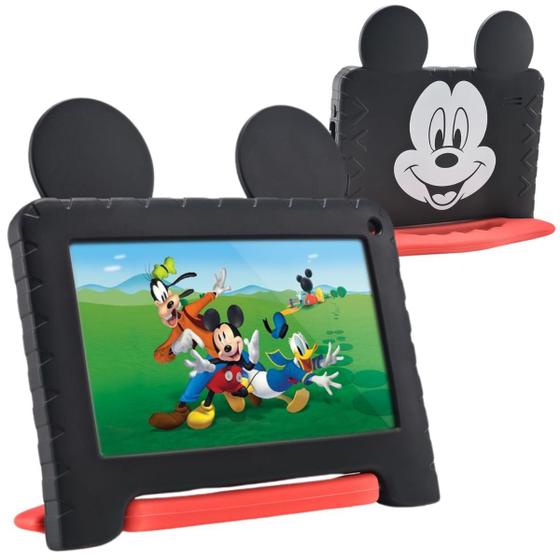 Imagem de Tablet Infantil Mickey Mouse Disney Capa 64Gb Criança YouTub
