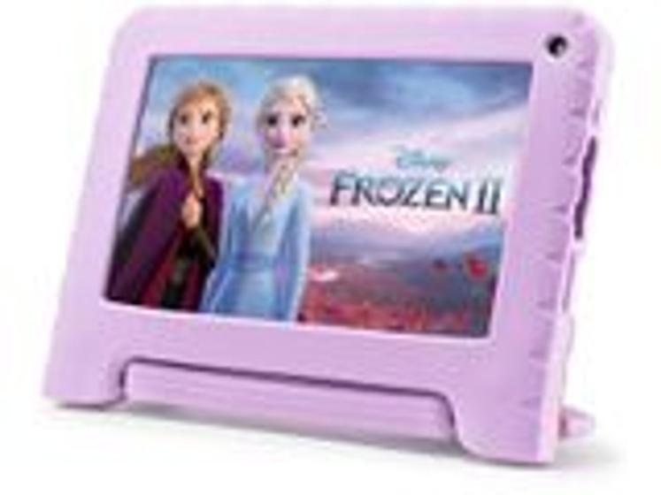 Imagem de Tablet Infantil Multilaser Frozen 2 com Controle Parental 32GB 2RAM + Tela 7 pol + Case Android 11