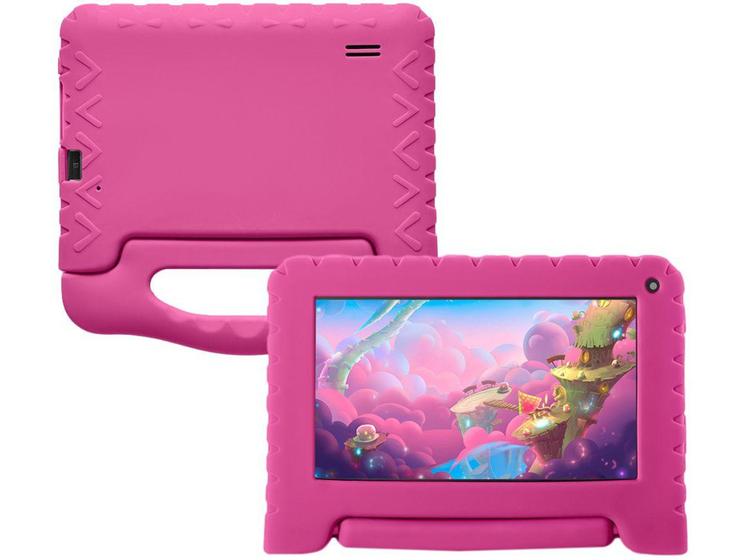 Imagem de Tablet Infantil Multilaser Kid Pad com Capa 7”  - Wi-Fi 32GB Android 11 Quad-Core Câmera Integrada