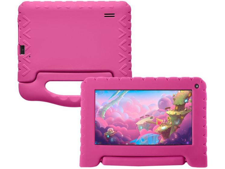 Imagem de Tablet Infantil Multilaser Kid Pad com Capa 7”  - Wi-Fi 32GB Android 11 Quad-Core Câmera Integrada