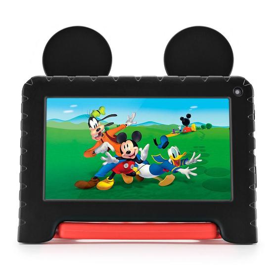 Imagem de Tablet Infantil Multilaser Mickey 32GB Tela 7" Câmera Single 1.3MP Preto